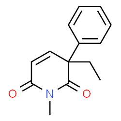 Glutaconimide, 4-ethyl-N-methyl-4-phenyl- (5CI) Structure