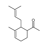 1-[3-methyl-2-(3-methylbut-2-enyl)cyclohex-3-en-1-yl]ethanone Structure