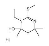 3-ethyl-4,6,6-trimethyl-2-methylsulfanyl-5H-pyrimidin-4-ol,hydroiodide Structure