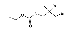 N-(2,3-Dibrom-2-methylpropyl)-carbamidsaeureethylester Structure