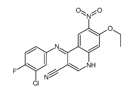 4-(3-Chloro-4-fluoroanilino)-3-cyano-7-ethyloxy-6-nitroquinoline Structure