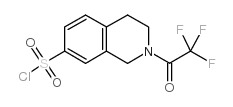 2-(2,2,2-TRIFLUOROACETYL)-1,2,3,4-TETRAHYDROISOQUINOLINE-7-SULFONYL CHLORIDE Structure