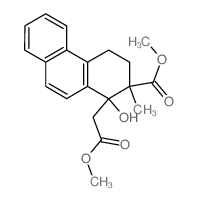 1-Phenanthreneacetic acid,1,2,3,4-tetrahydro-1-hydroxy-2-(methoxycarbonyl)-2-methyl-, methyl ester结构式