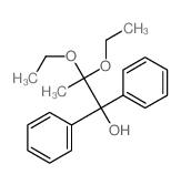 2,2-diethoxy-1,1-diphenylpropan-1-ol Structure