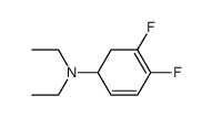 N,N-diethyl-4,5-difluorocyclohexa-2,4-dien-1-amine结构式