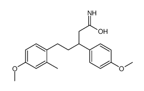 5-(4-methoxy-2-methylphenyl)-3-(4-methoxyphenyl)pentanamide Structure