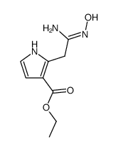 ethyl 2-[2-amino-2-(hydroxyimino)ethyl]pyrrole-3-carboxylate Structure