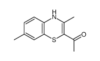 1-(3,7-dimethyl-4H-1,4-benzothiazin-2-yl)ethanone结构式