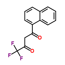 4,4,4-Trifluoro-1-(1-naphthyl)-1,3-butanedione结构式