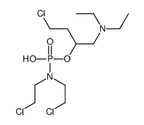 [4-chloro-1-(diethylamino)butan-2-yl]oxy-N,N-bis(2-chloroethyl)phosphonamidic acid Structure
