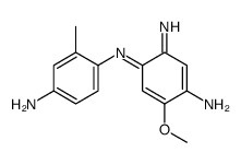 4-(4-amino-2-methylphenyl)imino-3-imino-6-methoxycyclohexa-1,5-dien-1-amine结构式