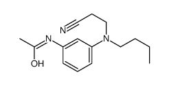 N-[3-[butyl(2-cyanoethyl)amino]phenyl]acetamide结构式