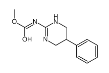 methyl N-(5-phenyl-1,4,5,6-tetrahydropyrimidin-2-yl)carbamate结构式