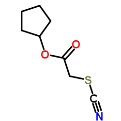 Acetic acid, thiocyanato-, cyclopentyl ester (9CI)结构式