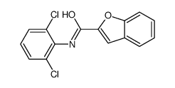N-(2,6-dichlorophenyl)-1-benzofuran-2-carboxamide结构式