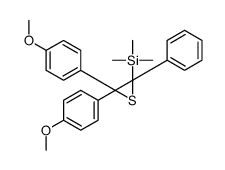 [3,3-bis(4-methoxyphenyl)-2-phenylthiiran-2-yl]-trimethylsilane结构式