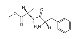 (S,S)-2-(2-amino-3-phenylpropionylamino)propionic acid methyl ester Structure