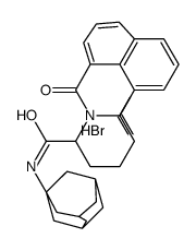 1H-Benz(de)isoquinoline-2(3H)-acetamide, alpha-(4-aminobutyl)-1,3-diox o-N-tricyclo(3.3.1.1(3,7))dec-1-yl-, monohydrobromide structure