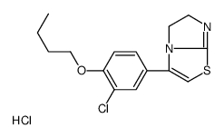 3-(4-butoxy-3-chlorophenyl)-5,6-dihydroimidazo[2,1-b][1,3]thiazole,hydrochloride Structure