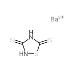1,2,4-Thiadiazolidine-3,5-dithione,barium salt (1:1) Structure