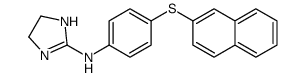 N-(4-naphthalen-2-ylsulfanylphenyl)-4,5-dihydro-1H-imidazol-2-amine Structure