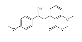 2-(2-hydroxy-2-(4-methoxyphenyl)ethyl)-6-methoxy-N,N-dimethylbenzamide结构式