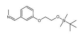 {3-[2-(tert-butyl-dimethyl-silanyloxy)-ethoxy]-benzylidene}-methyl-amine结构式