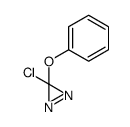 3-chloro-3-phenoxydiazirine结构式