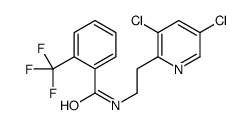 N-[2-(3,5-dichloropyridin-2-yl)ethyl]-2-(trifluoromethyl)benzamide结构式