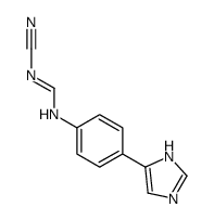 N-cyano-N'-[4-(1H-imidazol-5-yl)phenyl]methanimidamide结构式