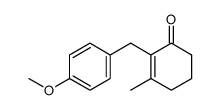 2-(p-methoxybenzyl)-3-methylcyclohex-2-en-1-one结构式