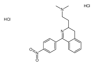 N,N-dimethyl-2-[1-(4-nitrophenyl)-3,4-dihydroisoquinolin-3-yl]ethanamine,dihydrochloride Structure