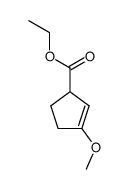 ethyl 3-methoxy-2-cyclopentenecarboxylate结构式
