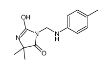 5,5-dimethyl-3-[(4-methylanilino)methyl]imidazolidine-2,4-dione Structure