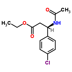 (R)-β-N-acetyl-p-chloro-phenylalanine methyl ester structure