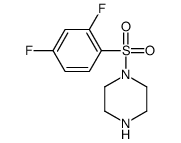 1-[(2,4-Difluorophenyl)sulfonyl]piperazine Structure