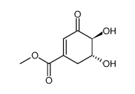 methyl (4S,5R)-4,5-dihydroxy-3-oxo-1-cyclohexene-1-carboxylate结构式