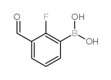 2-FLUORO-3-FORMYLPHENYLBORONIC ACID structure