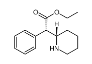 2-Piperidineacetic acid, α-phenyl-, ethyl ester, (αS,2S)结构式