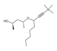 (2R,4R)-4-((1-(trimethylsilyl)oct-1-yn-3-yl)oxy)pentan-2-ol结构式