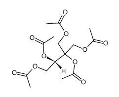 apiitol 1,2,3,4,4'-pentaacetate Structure