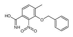 4-methyl-2-nitro-3-phenylmethoxybenzamide结构式