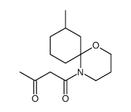 1-(10-methyl-1-oxa-5-azaspiro[5.5]undecan-5-yl)butane-1,3-dione Structure