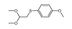 (4-methoxy-phenylsulfanyl)-acetaldehyde dimethylacetal结构式