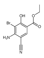 ethyl 4-amino-3-bromo-5-cyano-2-hydroxybenzoate Structure