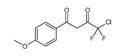 4-CHLORO-4,4-DIFLUORO-1-(4-METHOXY-PHENYL)-BUTANE-1,3-DIONE结构式