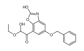 7-(2-ethoxy-2-hydroxyacetyl)-5-phenylmethoxy-3H-1,3-benzoxazol-2-one Structure