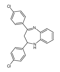 2,4-bis(4-chlorophenyl)-2,3-dihydro-1H-benzo[b][1,4]diazepine Structure