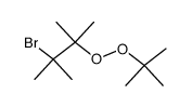 3-Brom-2,3-dimethyl-2-tert.-butylperoxybutan结构式