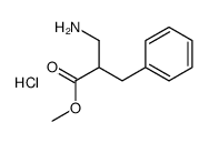 Methyl (RS)-2-(aminomethyl)-3-phenylpropionate hydrochloride结构式